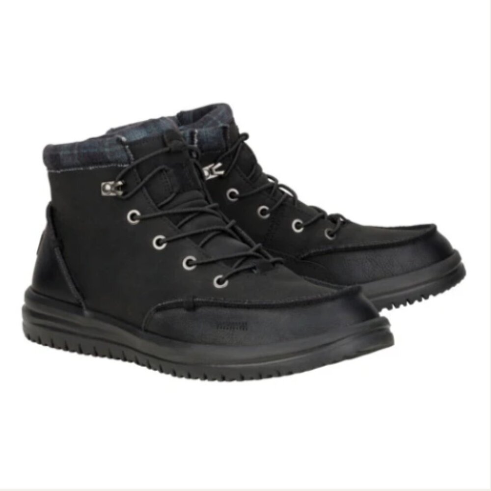 Hey Dude Black Bradley Classic Boots Men's Size 8 NWOT